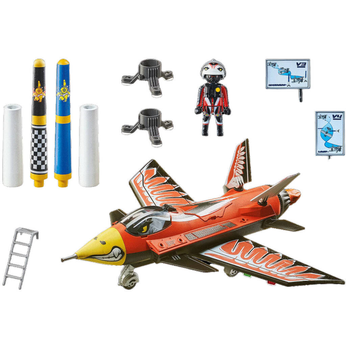 PLAYMOBIL AIR STUNT SHOW EAGLE JET AVIÓN ACROBÁTICO CON FIGURA Y ACCESORIOS - 2