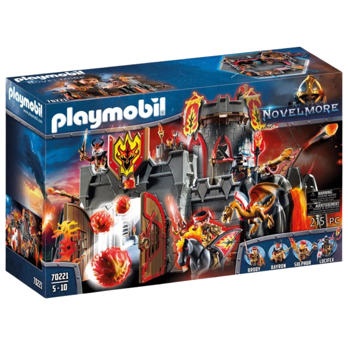 PLAYMOBIL NOVELMORE FORTALEZA DE LOS BURNHAM RAIDERS CASTILLO MEDIEVAL CON DRAGÓN Y ACCESORIOS - 2