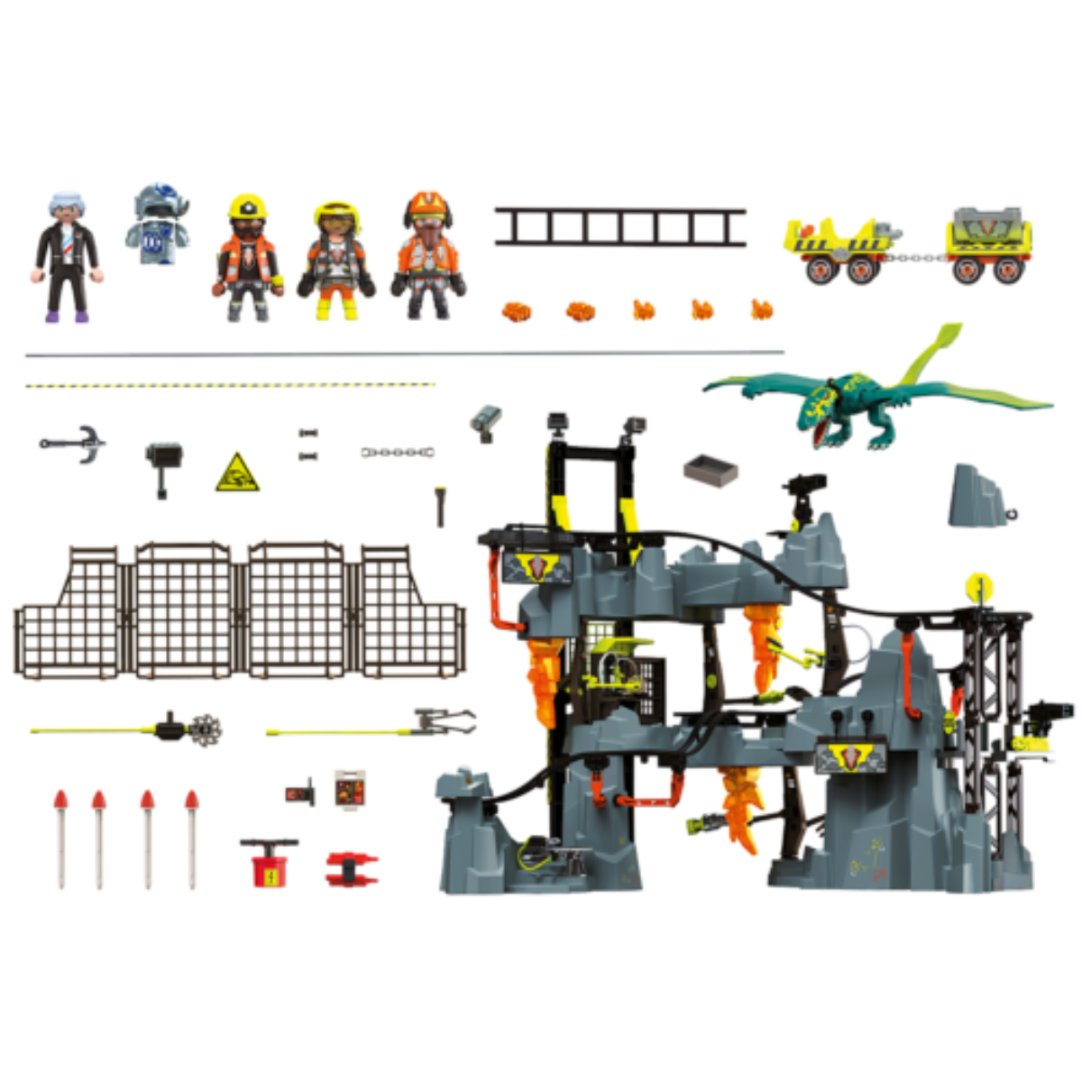 PLAYMOBIL DINO RISE MINA SET DE AVENTURA DE DINOSAURIOS Y MINA - 4