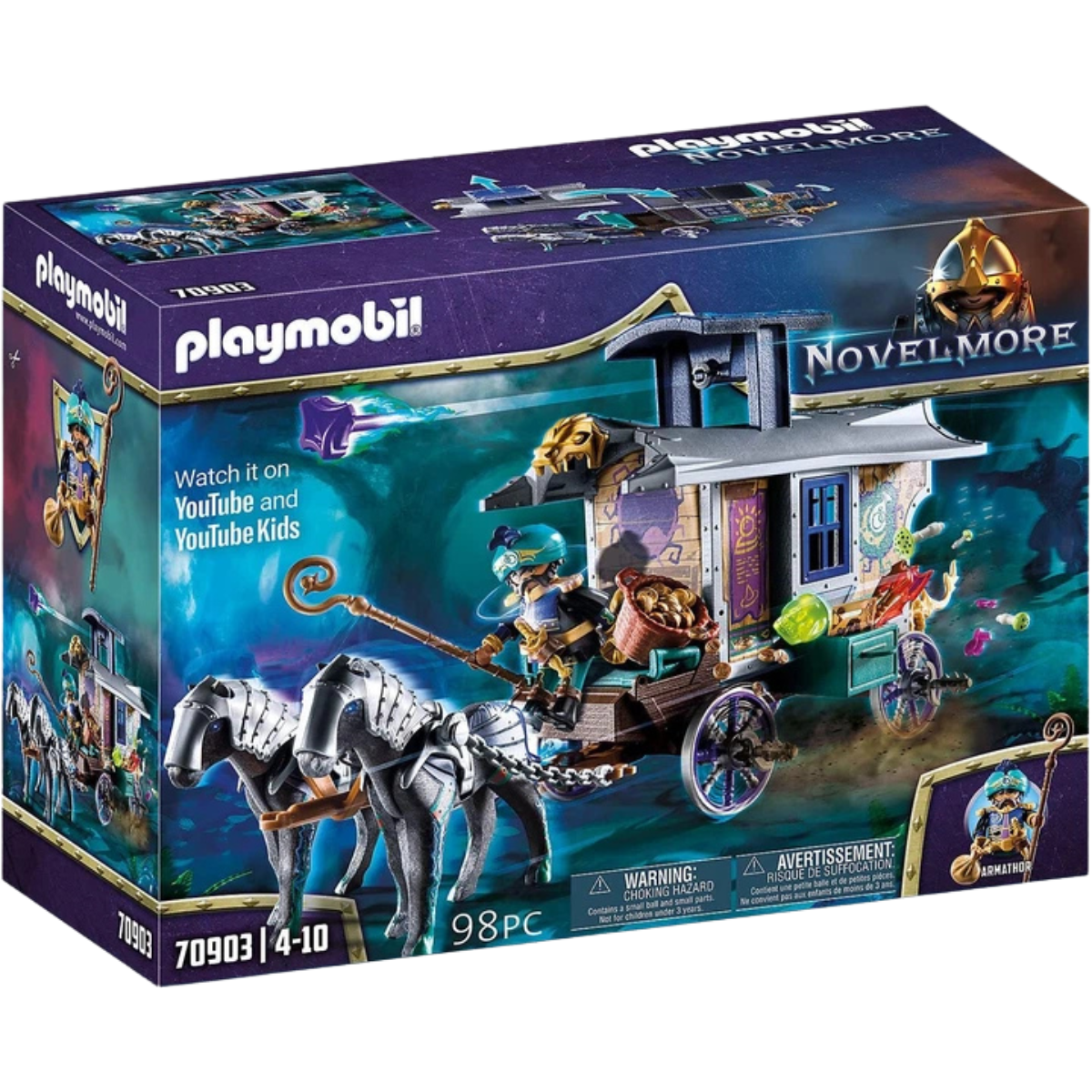PLAYMOBIL NOVELMORE CARRO DE MERCADERES SET DE AVENTURA CON MAGIA Y COMERCIO - 2