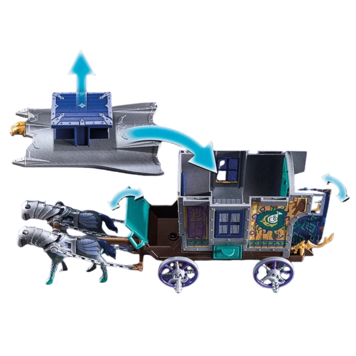 PLAYMOBIL NOVELMORE CARRO DE MERCADERES SET DE AVENTURA CON MAGIA Y COMERCIO - 4