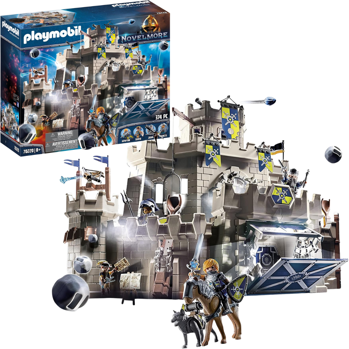 PLAYMOBIL NOVELMORE GRAN CASTILLO MEDIEVAL CON CABALLEROS Y ACCESORIOS - 1