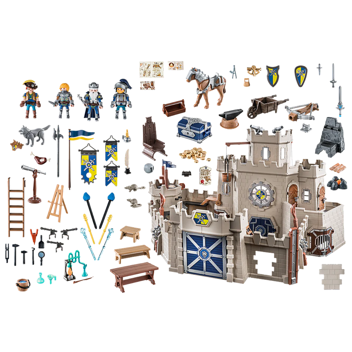 PLAYMOBIL NOVELMORE GRAN CASTILLO MEDIEVAL CON CABALLEROS Y ACCESORIOS - 3