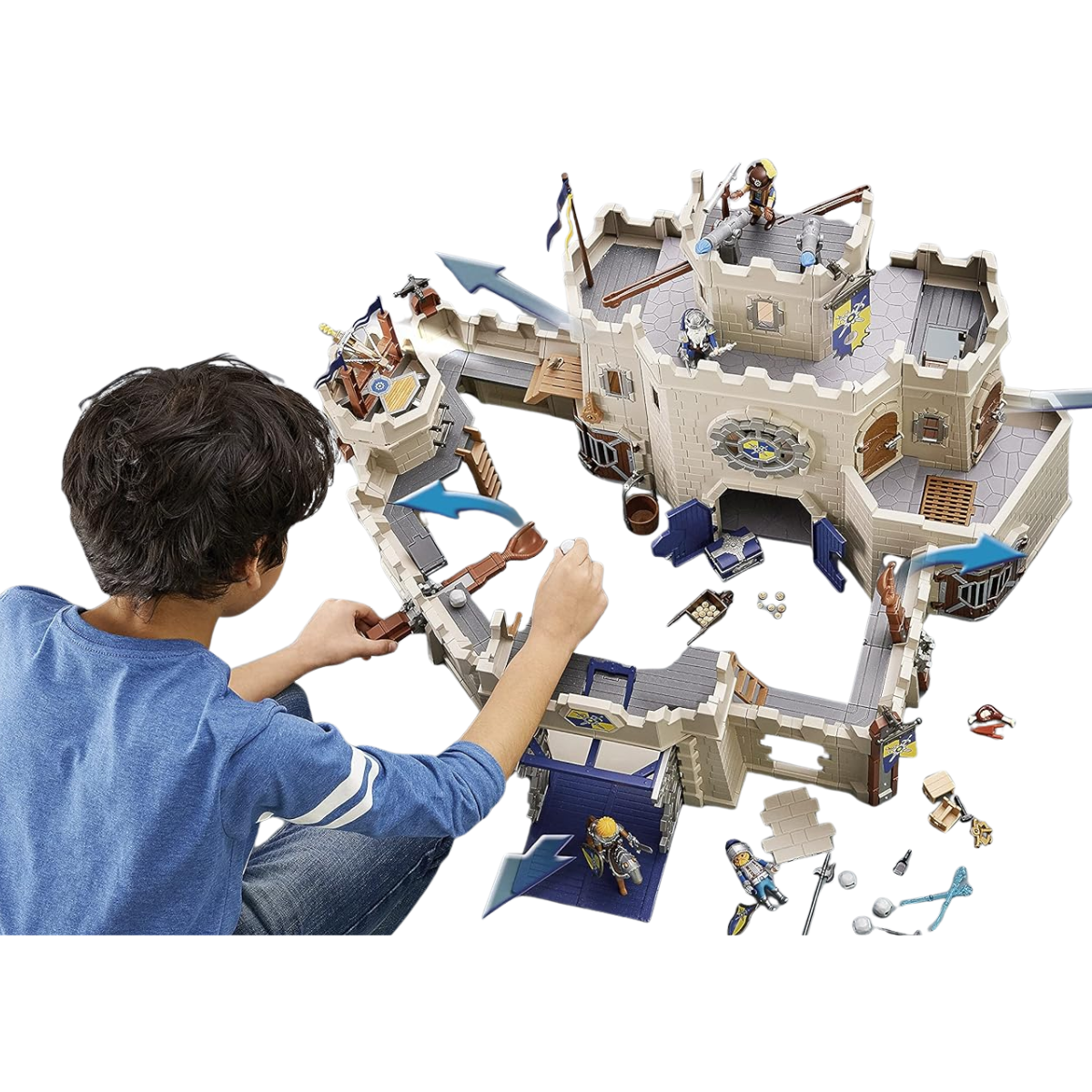 PLAYMOBIL NOVELMORE GRAN CASTILLO MEDIEVAL CON CABALLEROS Y ACCESORIOS - 4