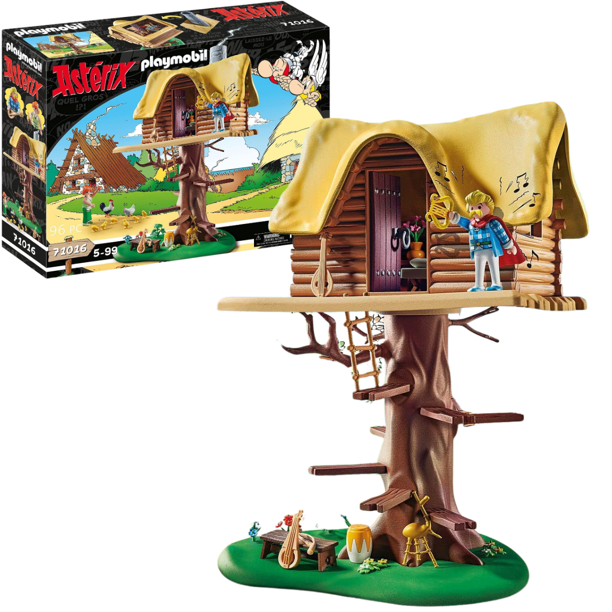 PLAYMOBIL ASTERIX CASA DEL ÁRBOL SET DE AVENTURA CON FIGURAS INSTRUMENTOS Y ACCESORIOS - 1