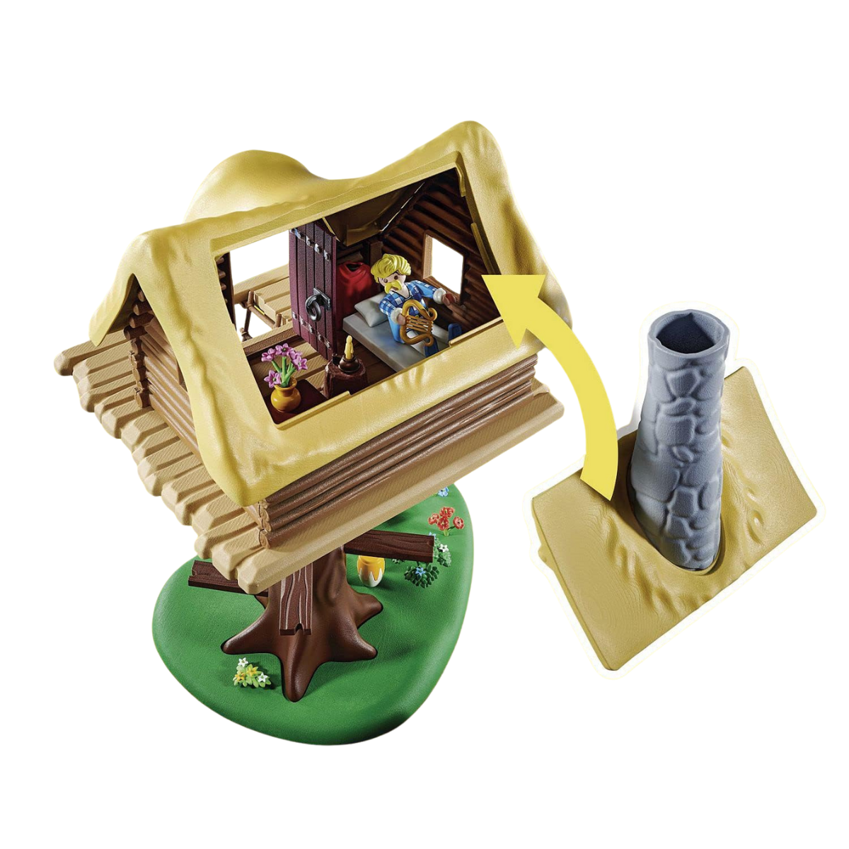 PLAYMOBIL ASTERIX CASA DEL ÁRBOL SET DE AVENTURA CON FIGURAS INSTRUMENTOS Y ACCESORIOS - 4