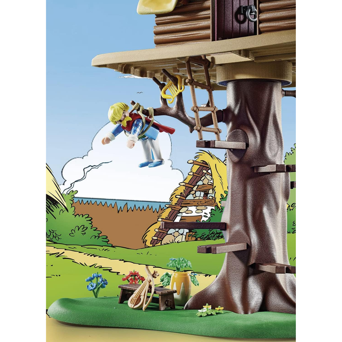 PLAYMOBIL ASTERIX CASA DEL ÁRBOL SET DE AVENTURA CON FIGURAS INSTRUMENTOS Y ACCESORIOS - 5