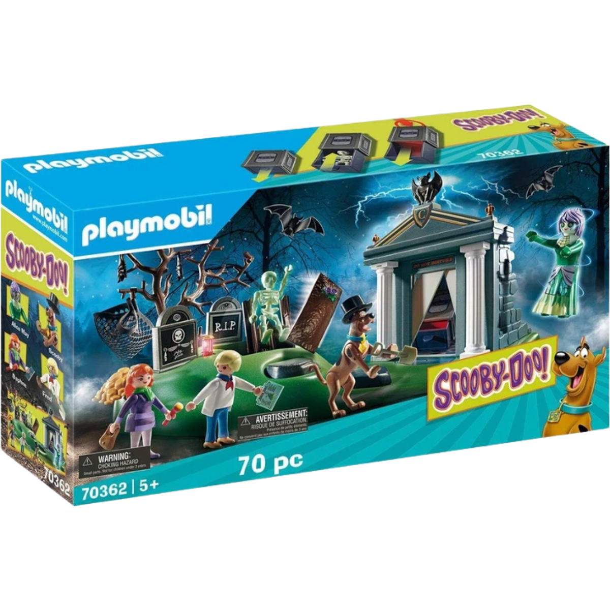 PLAYMOBIL SCOOBY-DOO AVENTURA EN EL CEMENTERIO MISTERIO ESPELUZNANTE CON FIGURAS Y ACCESORIOS - 2