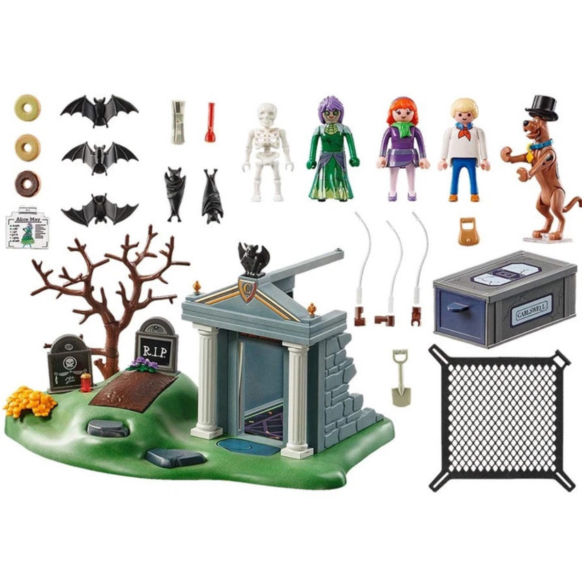 PLAYMOBIL SCOOBY-DOO AVENTURA EN EL CEMENTERIO MISTERIO ESPELUZNANTE CON FIGURAS Y ACCESORIOS - 3
