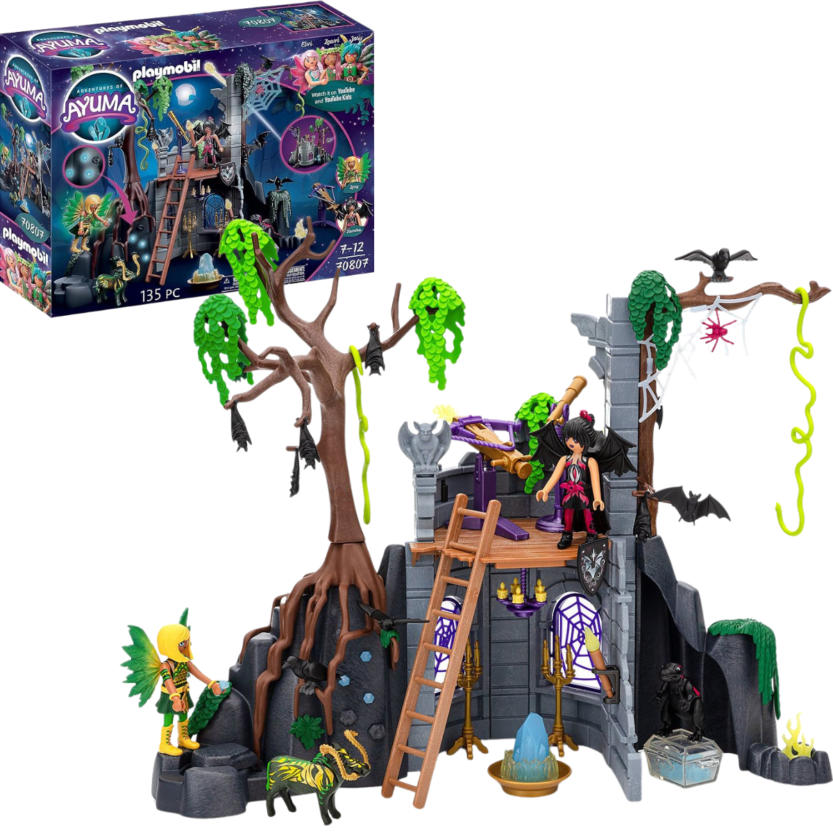 PLAYMOBIL RUINAS DE LAS BAT FAIRIES PLAYSET DE FANTASÍA CON EFECTOS DE LUZ Y ACCESORIOS - 1