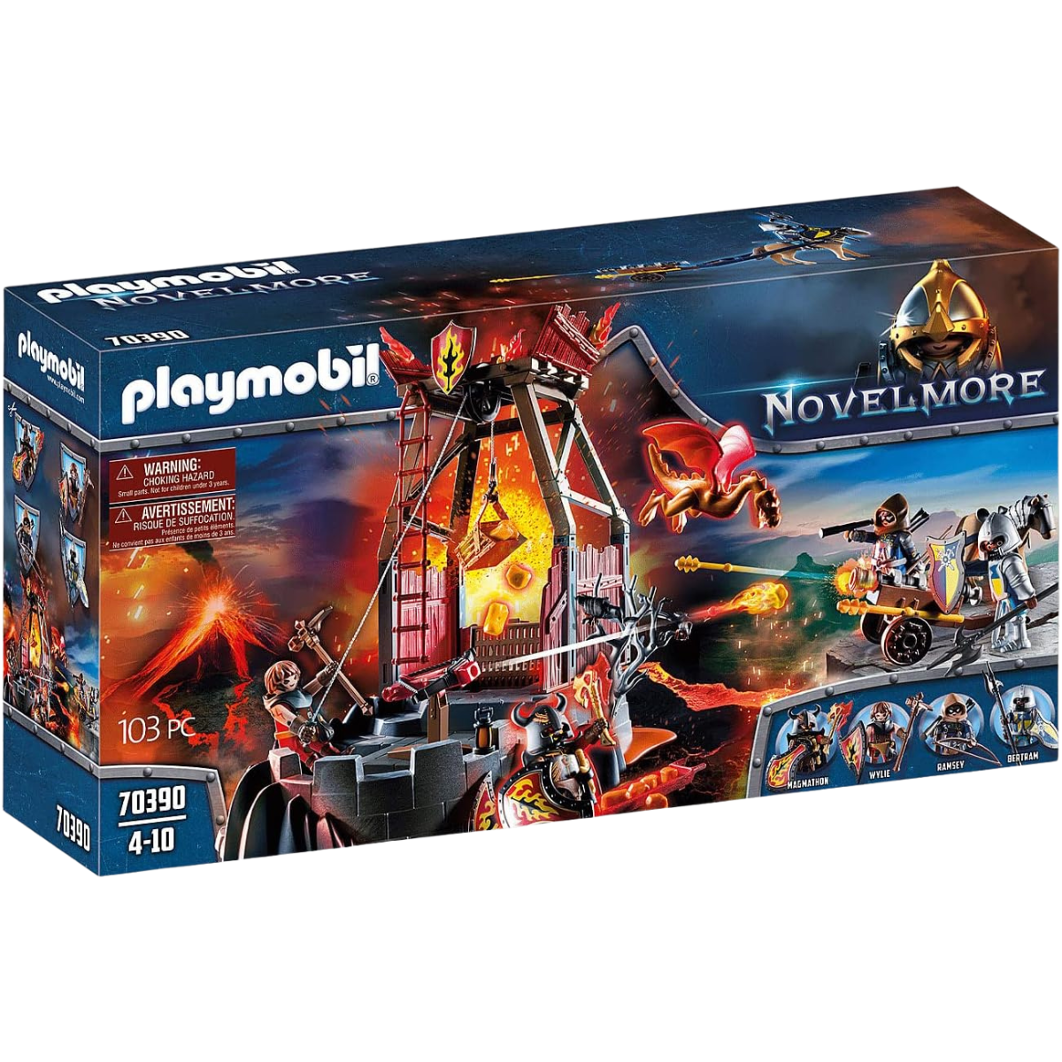 PLAYMOBIL NOVELMORE MINA DE LAVA DE LOS BANDIDOS DE BURNHAM SET DE AVENTURA CON DRAGÓN Y FIGURAS - 2