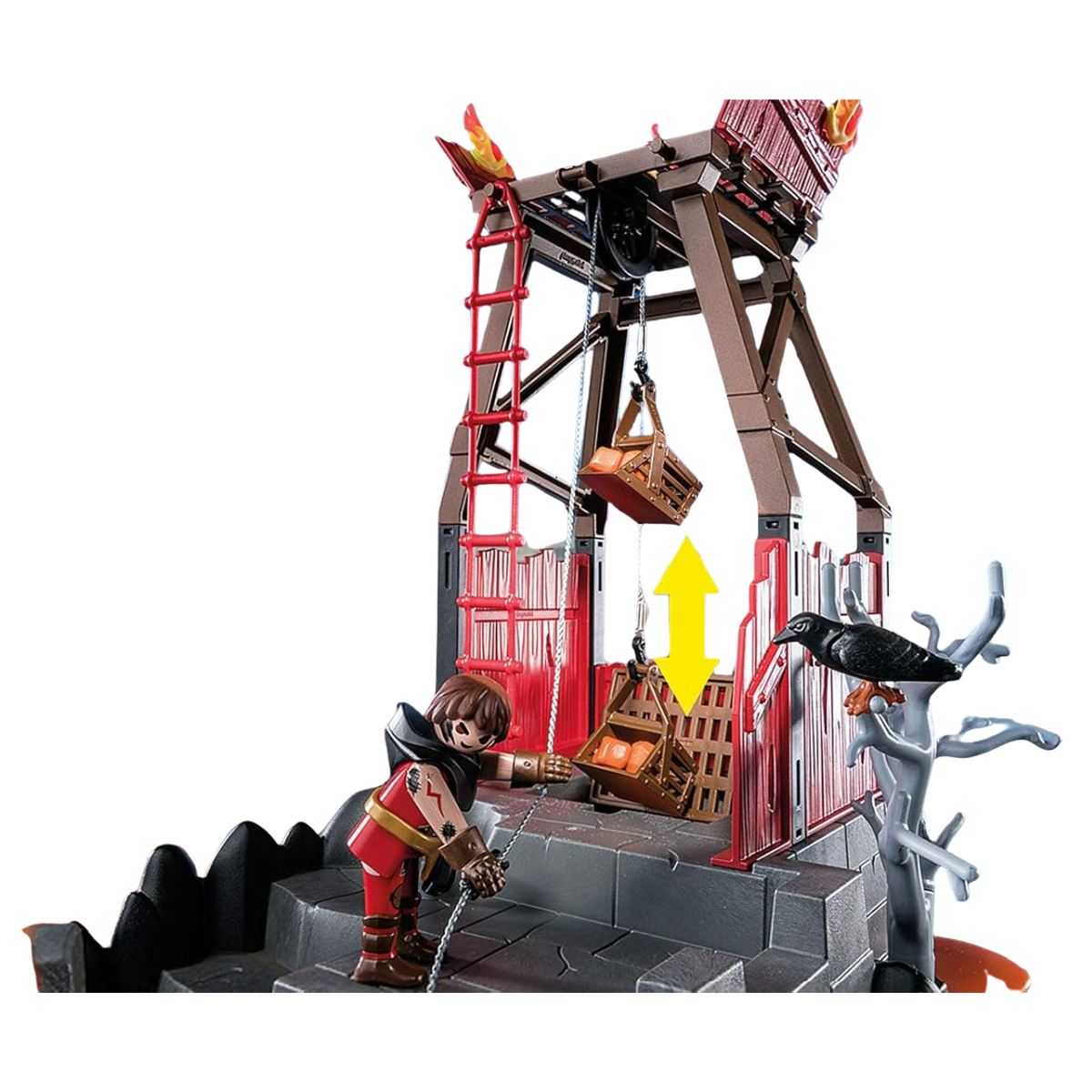 PLAYMOBIL NOVELMORE MINA DE LAVA DE LOS BANDIDOS DE BURNHAM SET DE AVENTURA CON DRAGÓN Y FIGURAS - 5