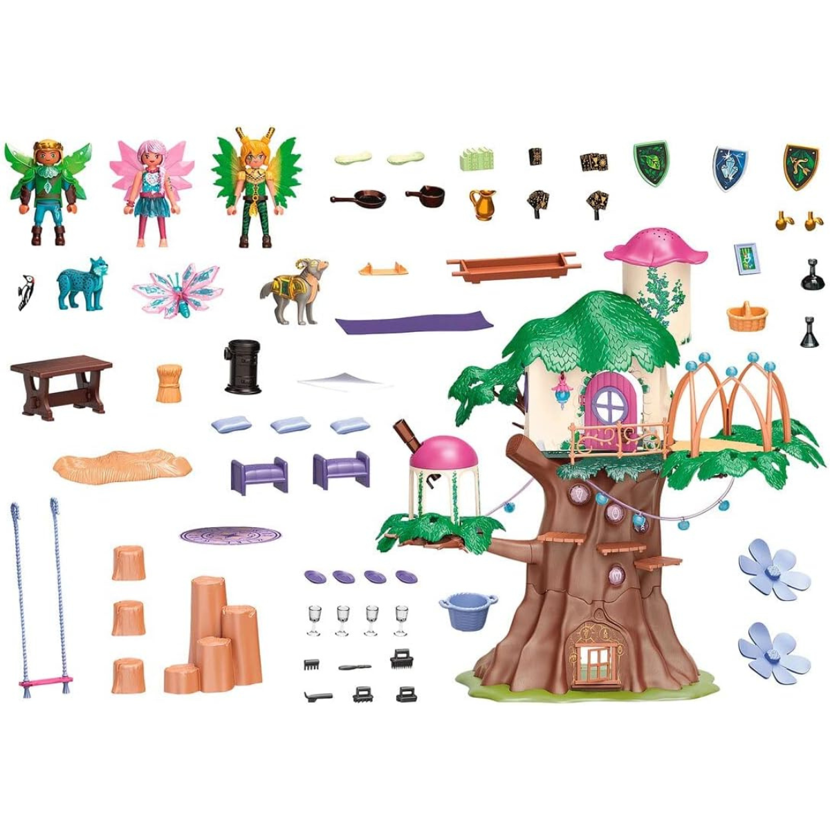 PLAYMOBIL AYUMA ÁRBOL DE LA COMUNIDAD CON LUZ Y ACCESORIOS - 4