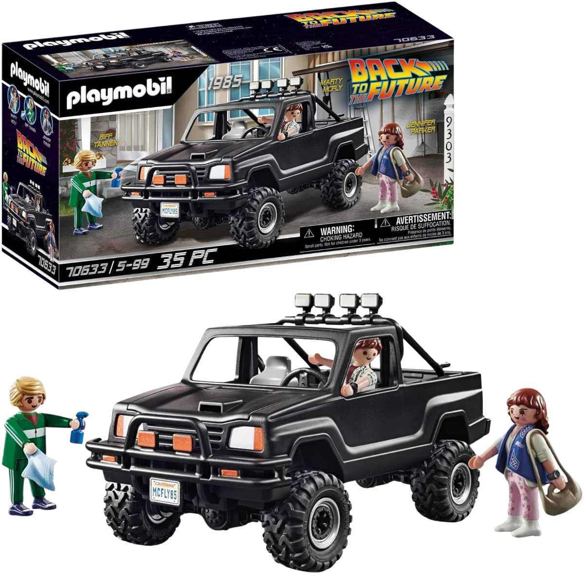PLAYMOBIL BACK TO THE FUTURE CAMIONETA DE MARTY PICKUP INSPIRADA EN REGRESO AL FUTURO CON FIGURAS - 1
