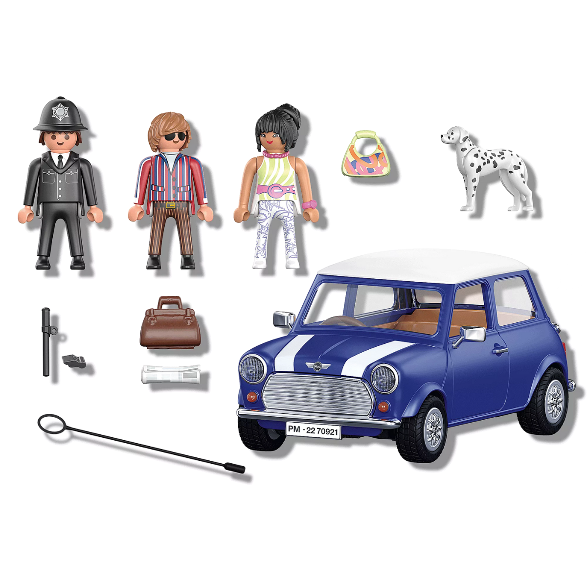 PLAYMOBIL CLASSIC CARS MINI COOPER COCHE CLÁSICO BRITÁNICO CON FIGURAS Y ACCESORIOS - 3