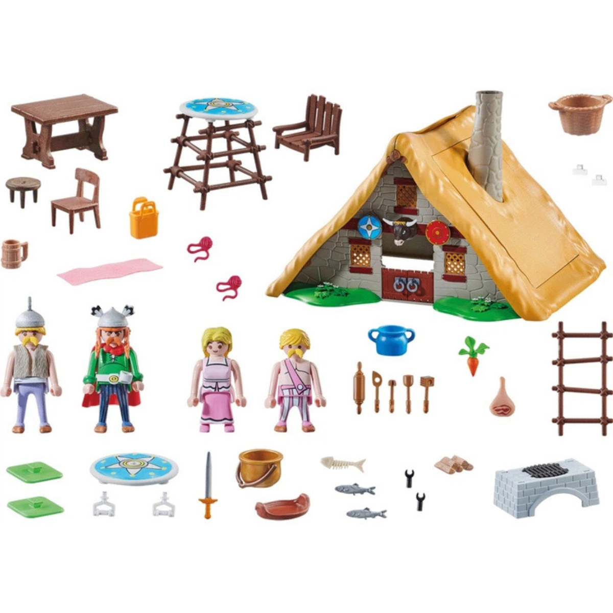PLAYMOBIL ASTERIX LA CHOZA DE VITALSTATISTIX SET CON FIGURAS Y ACCESORIOS DE ASTERIX - 3
