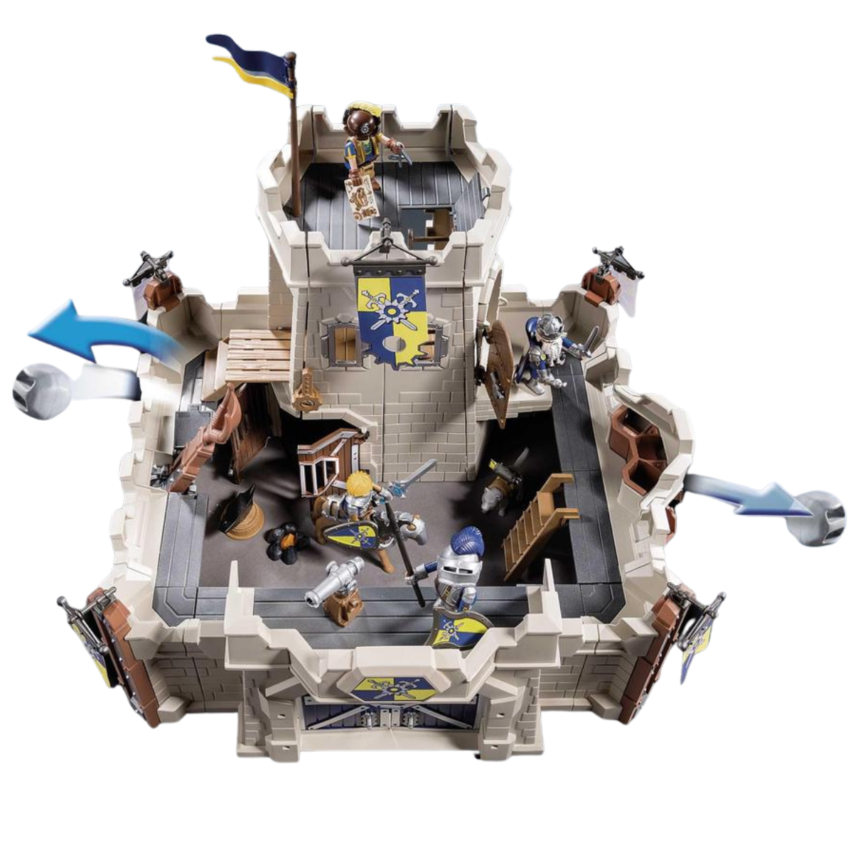 PLAYMOBIL NOVELMORE FORTALEZA CASTILLO DE CABALLEROS DON CATAPULTA Y ACCESORIOS - 4