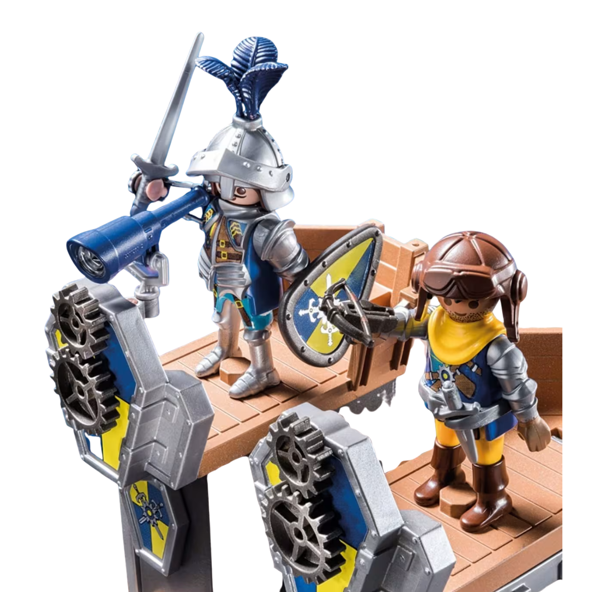 PLAYMOBIL NOVELMORE FORTALEZA MÓVIL TORRE DE COMBATE CON CATAPULTA Y CAÑONES - 4