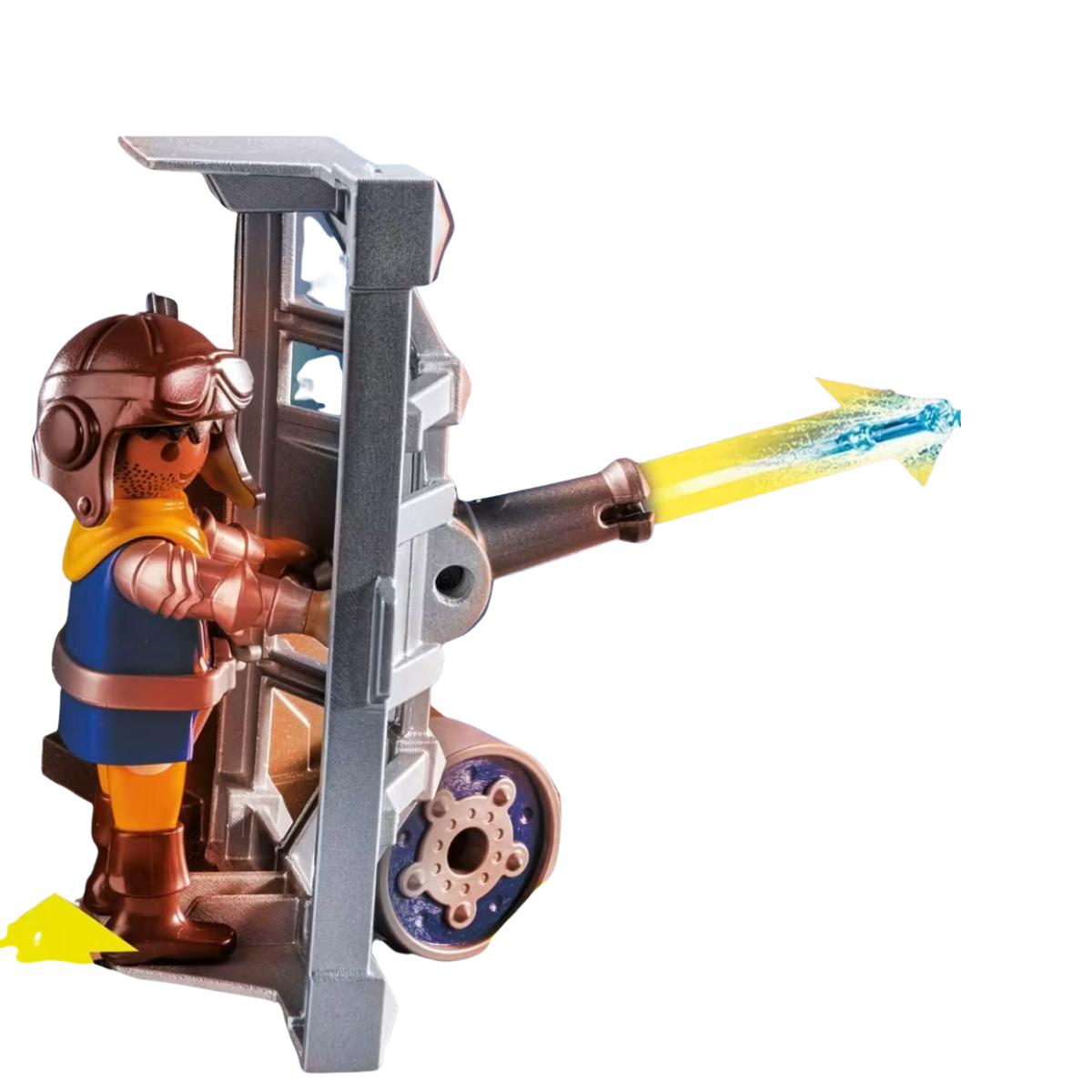 PLAYMOBIL NOVELMORE FORTALEZA MÓVIL TORRE DE COMBATE CON CATAPULTA Y CAÑONES - 5