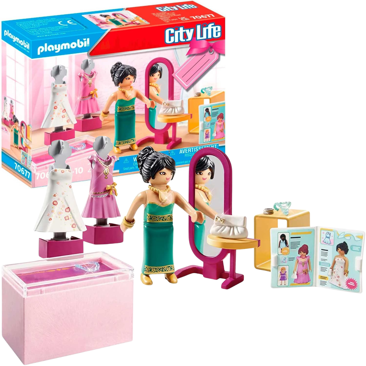PLAYMOBIL CITY LIFE SET SET TIENDA DE MODA CON FIGURINA Y ACCESORIOS - 1