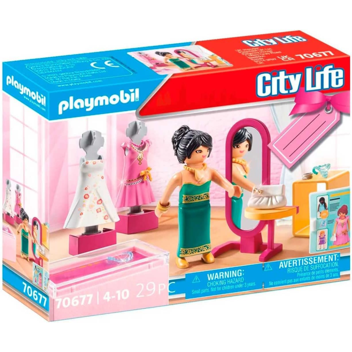 PLAYMOBIL CITY LIFE SET SET TIENDA DE MODA CON FIGURINA Y ACCESORIOS - 2
