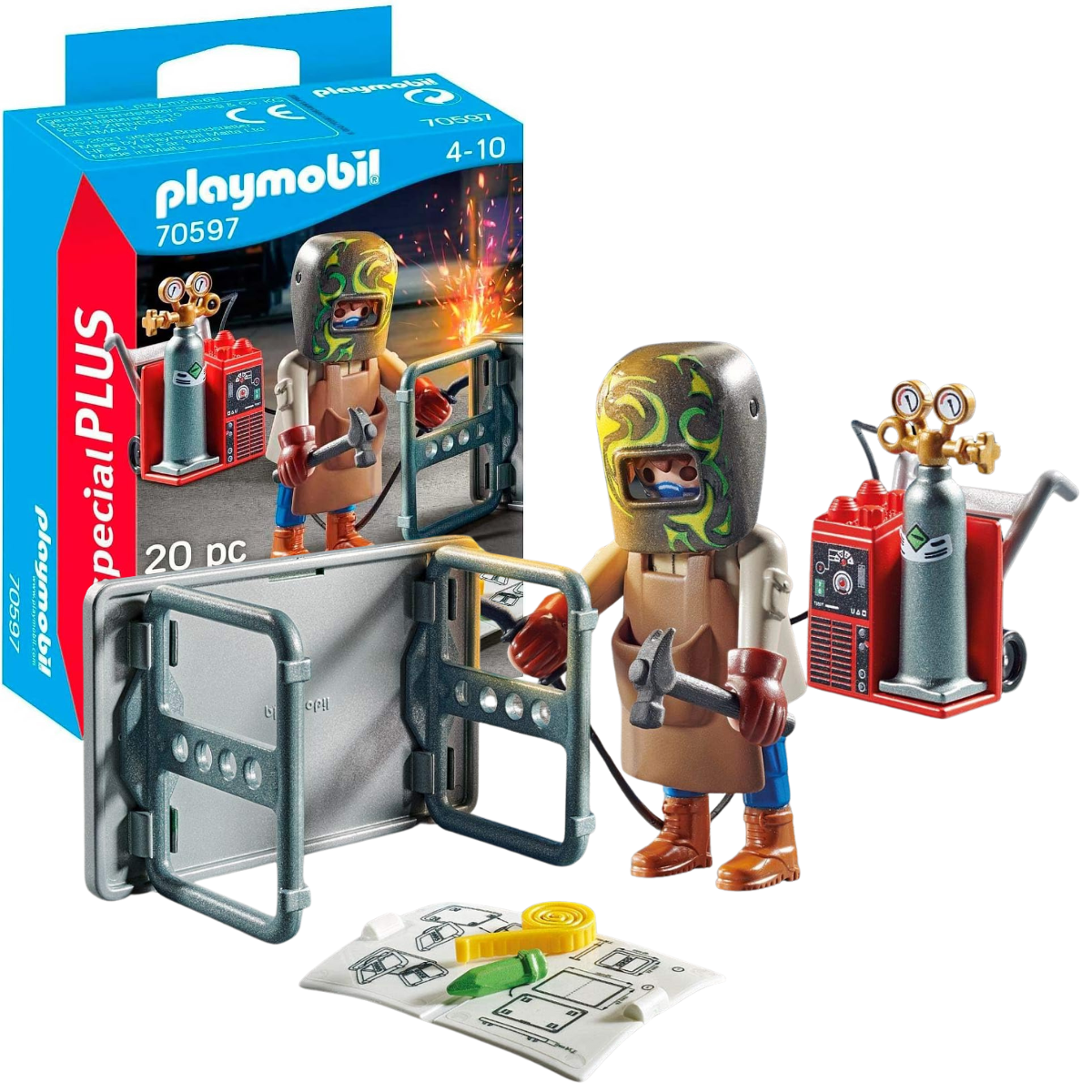 PLAYMOBIL FIGURA DE COLECCIÓN SPECIAL PLUS SOLDADOR CON EQUIPO - 1