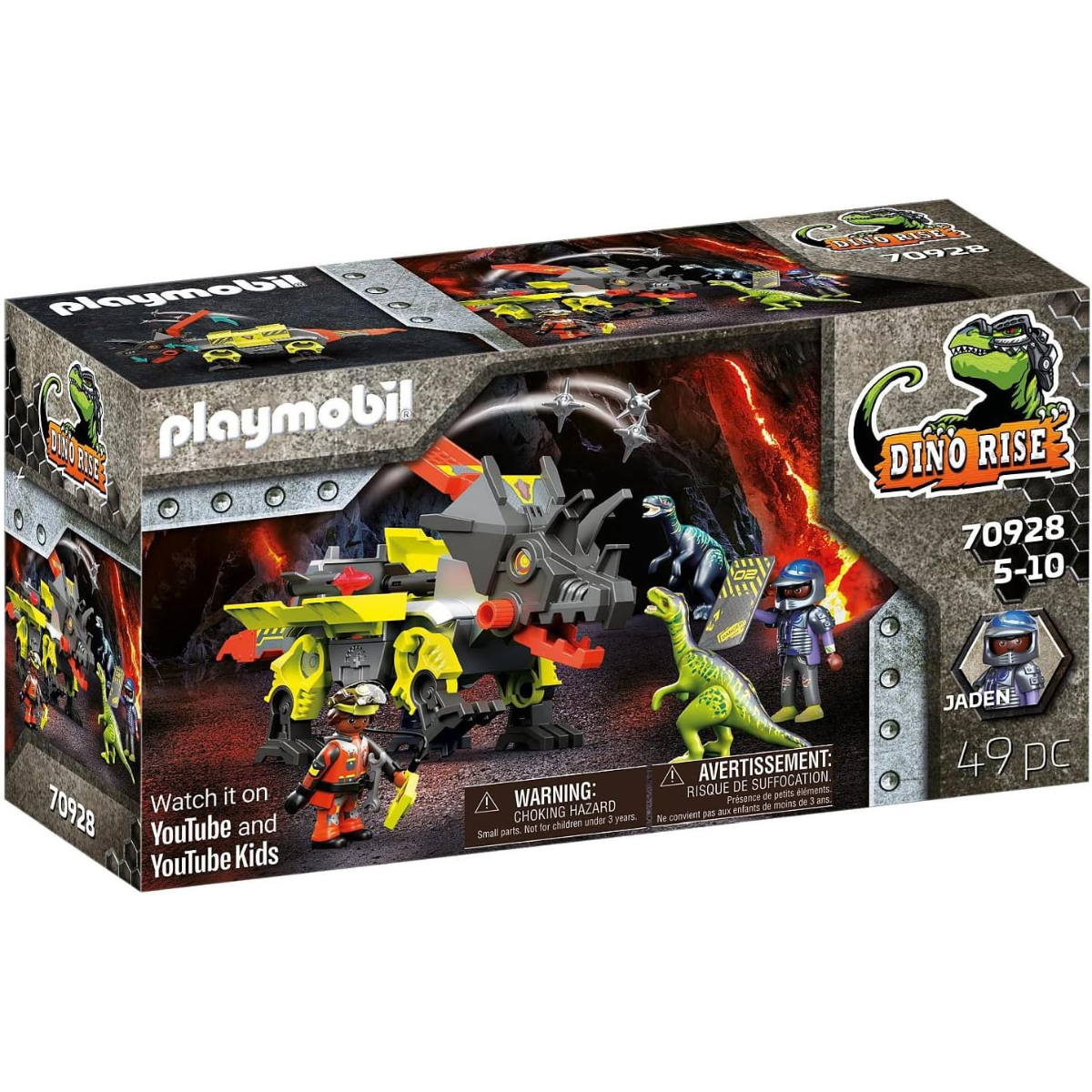 PLAYMOBIL DINO RISE MÁQUINA DE COMBATE SET CON FIGURAS Y VELOCIRAPTORES - 2