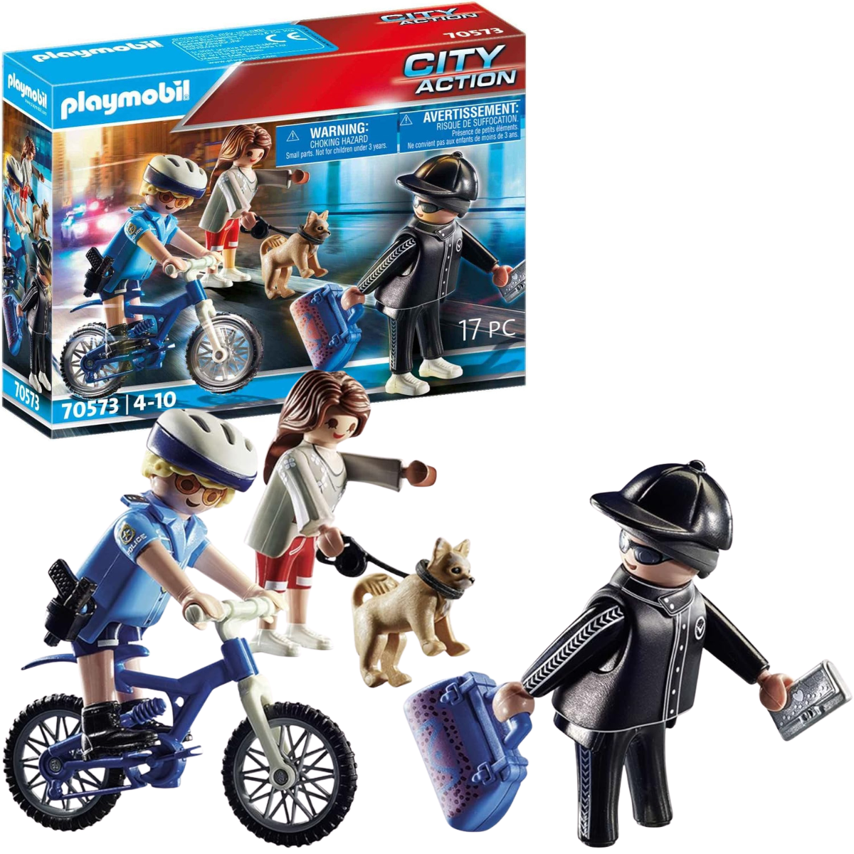 PLAYMOBIL CITY ACTION PERSECUCIÓN DEL CARTERISTA SET DE POLICÍA - 1