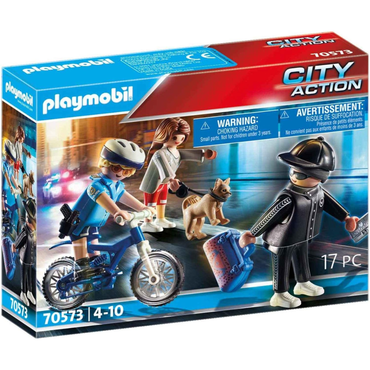 PLAYMOBIL CITY ACTION PERSECUCIÓN DEL CARTERISTA SET DE POLICÍA - 2
