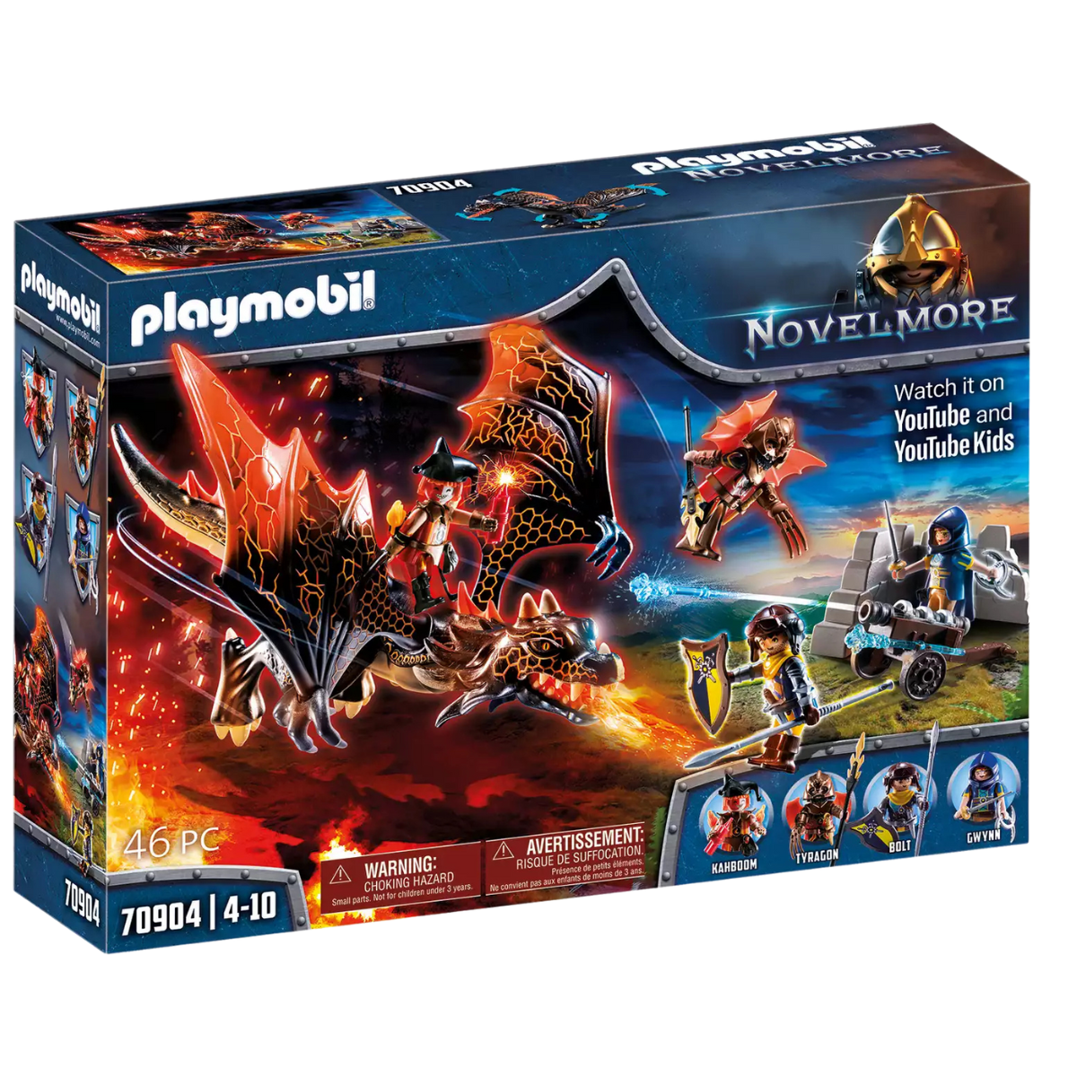 PLAYMOBIL NOVELMORE ATAQUE DEL DRAGÓN SET DRAGÓN Y CABALLEROS - 2