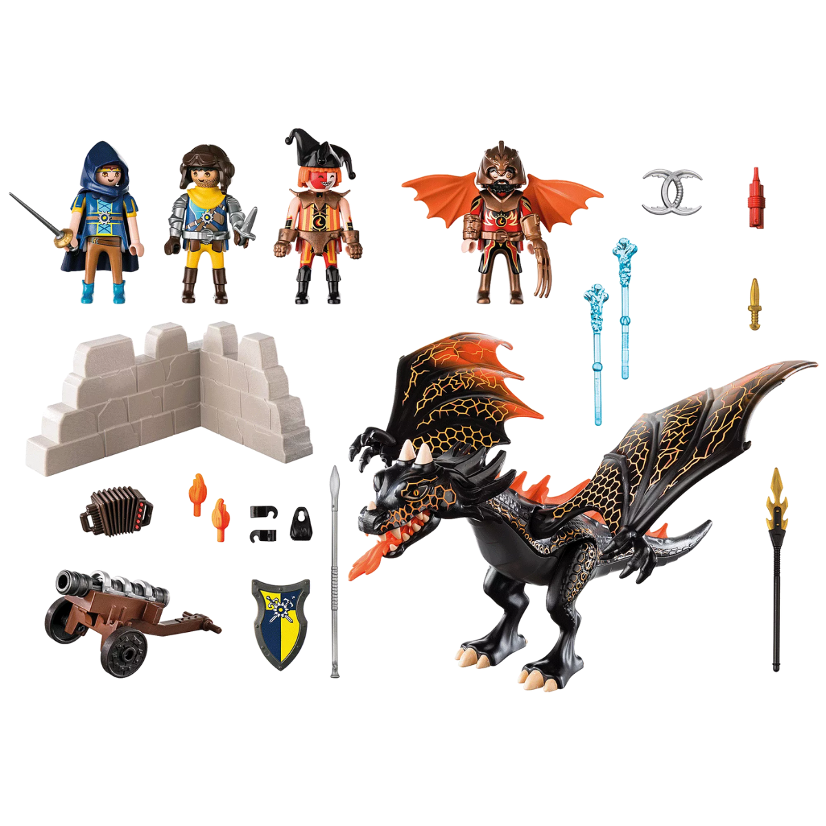 PLAYMOBIL NOVELMORE ATAQUE DEL DRAGÓN SET DRAGÓN Y CABALLEROS - 3