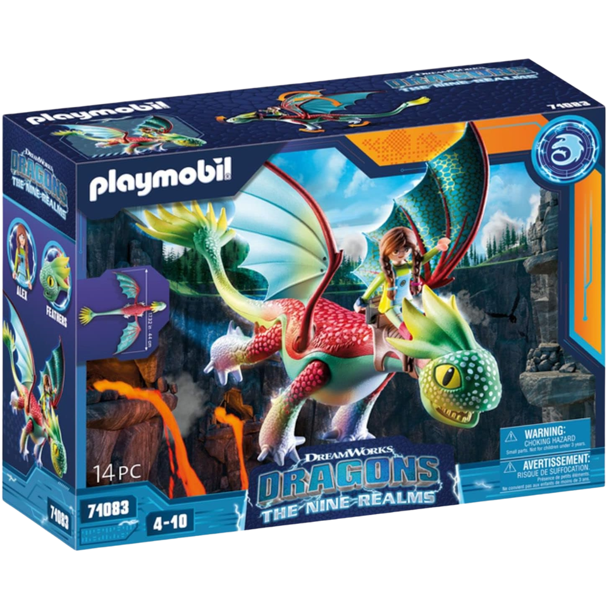 PLAYMOBIL DRAGONS LOS NUEVE REINOS FEATHERS Y ALEX SET DRAGÓN INTERACTIVO - 2