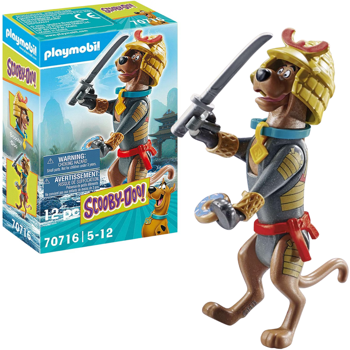 PLAYMOBIL FIGURA DE COLECCIÓN SCOOBY DOO SAMURAI - 1