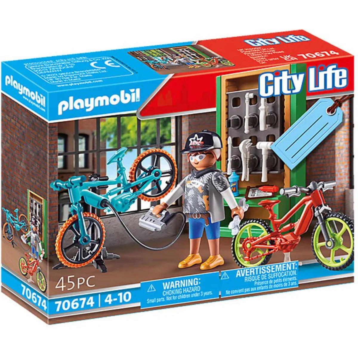 PLAYMOBIL CITY LIFE SET DE REGALO TALLER DE BICICLETAS ELÉCTRICAS - 2