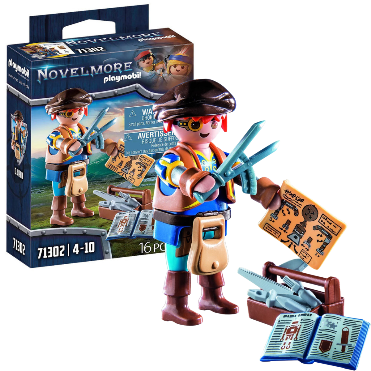 PLAYMOBIL FIGURA DE COLECCIÓN NOVELMORE DARIO CON HERRAMIENTAS - 1