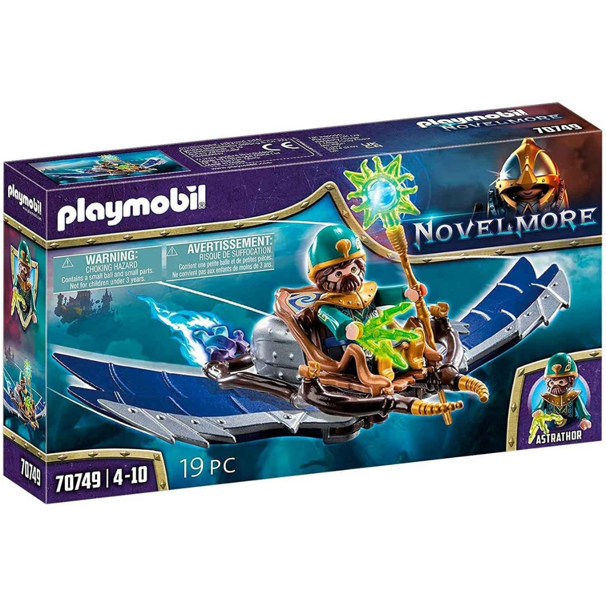 PLAYMOBIL NOVELMORE MAGO DEL AIRE FIGURA CON PLANEADOR - 2