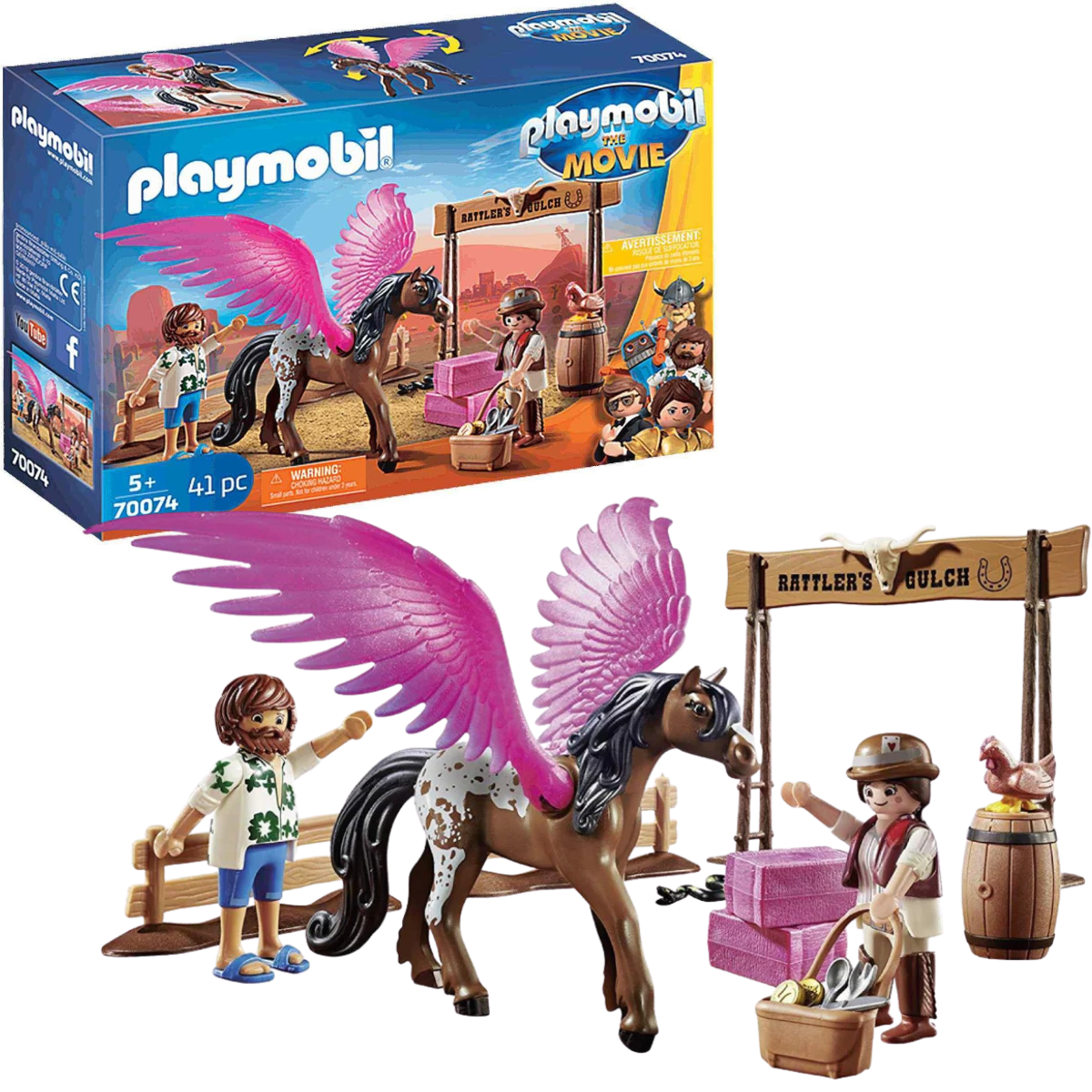 PLAYMOBIL MOVIE MARLA Y CABALLO CON ALAS - 1