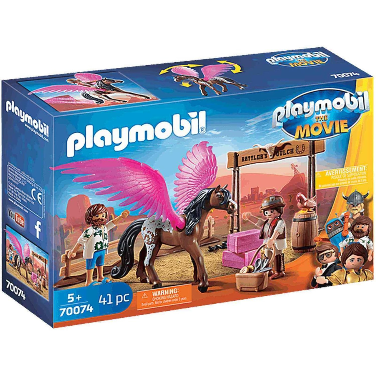 PLAYMOBIL MOVIE MARLA Y CABALLO CON ALAS - 2