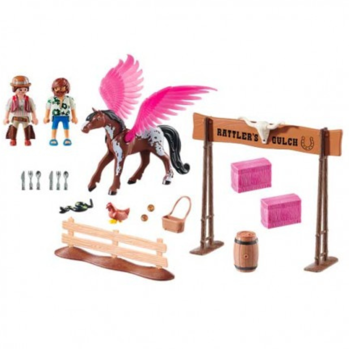 PLAYMOBIL MOVIE MARLA Y CABALLO CON ALAS - 3
