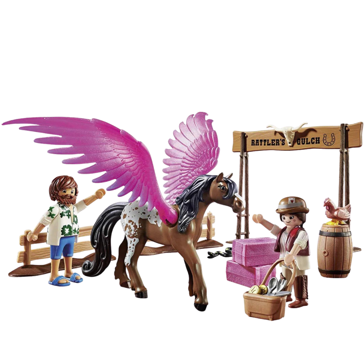 PLAYMOBIL MOVIE MARLA Y CABALLO CON ALAS - 4