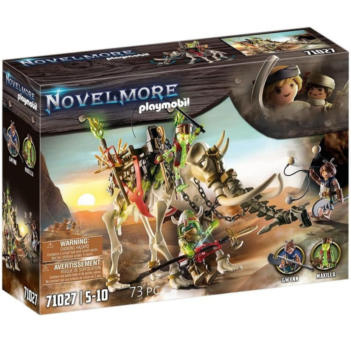 PLAYMOBIL NOVELMORE MAMUT DE MOR’GHUL BESTIA ESQUELETO CON FIGURAS Y ACCESORIOS - 2