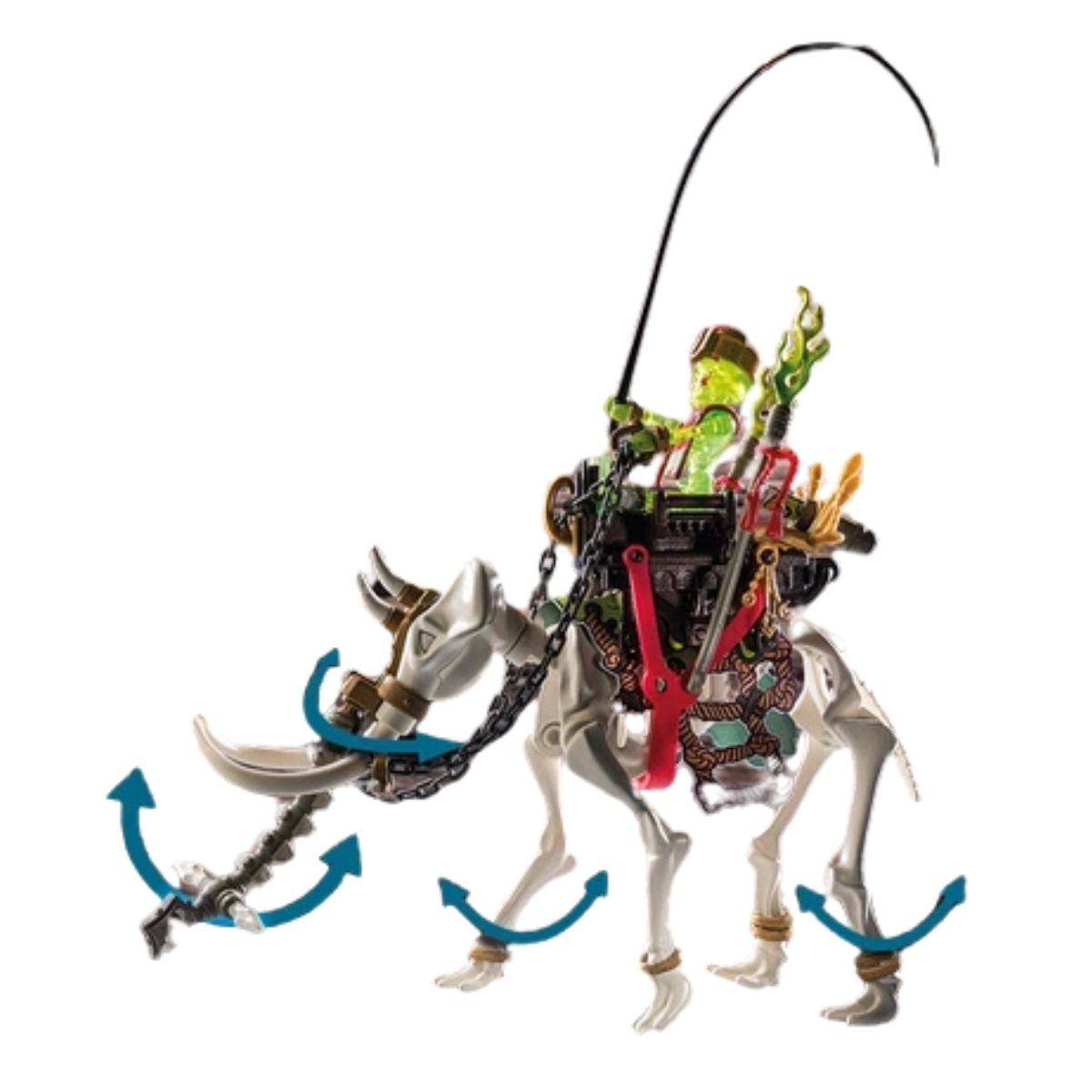 PLAYMOBIL NOVELMORE MAMUT DE MOR’GHUL BESTIA ESQUELETO CON FIGURAS Y ACCESORIOS - 5