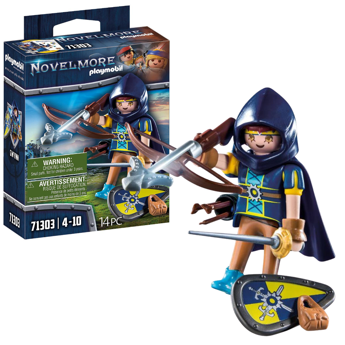 PLAYMOBIL FIGURA DE COLECCIÓN NOVELMORE GWYNN CON EQUIPO DE COMBATE - 1