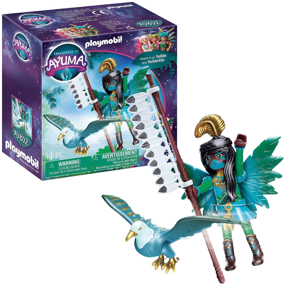 PLAYMOBIL AYUMA FIGURA HADA GUERRERO CON ÁGUILA - 1