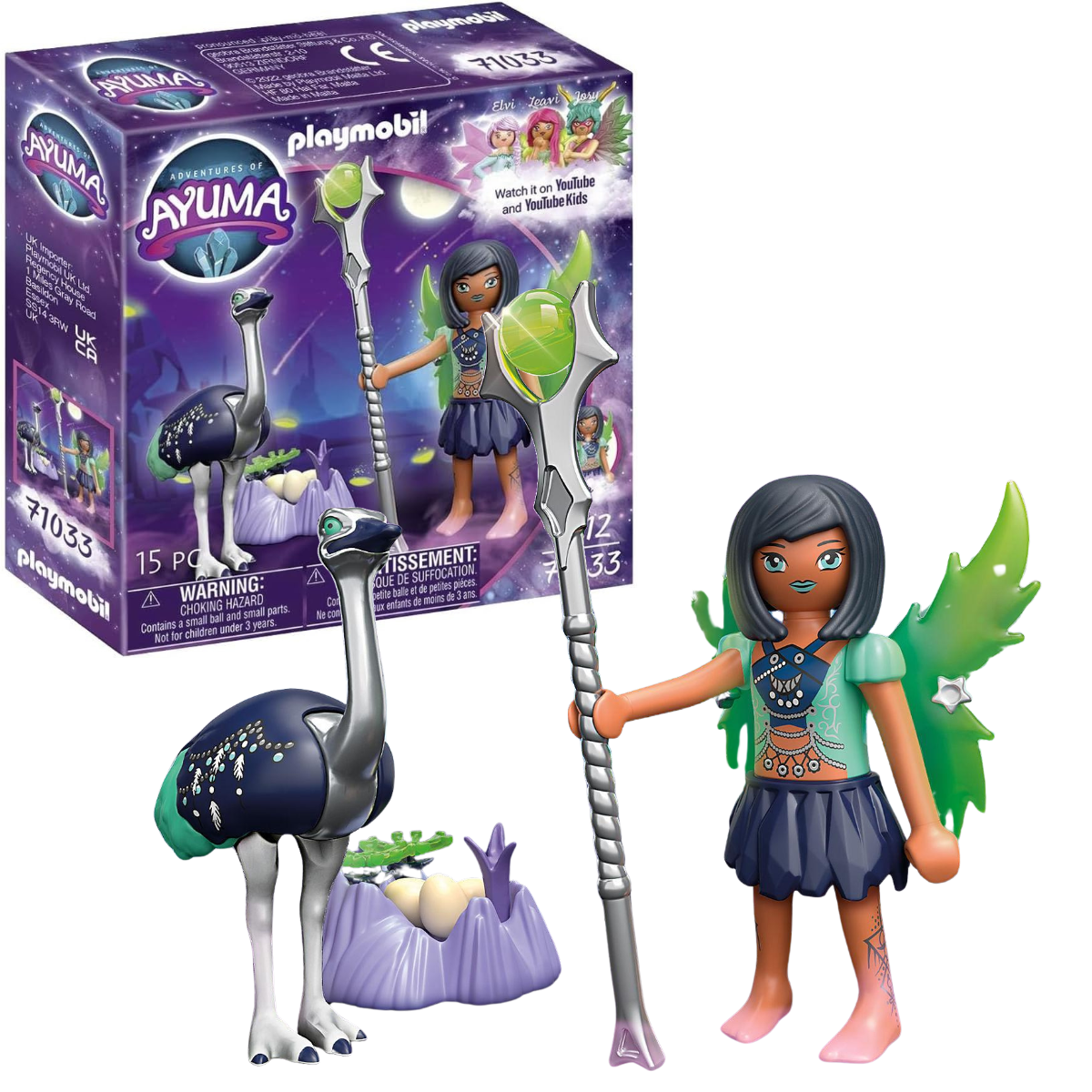 PLAYMOBIL AYUMA HADA LUNAR CON NIDO DE AVESTRUZ Y ACCESORIOS - 1