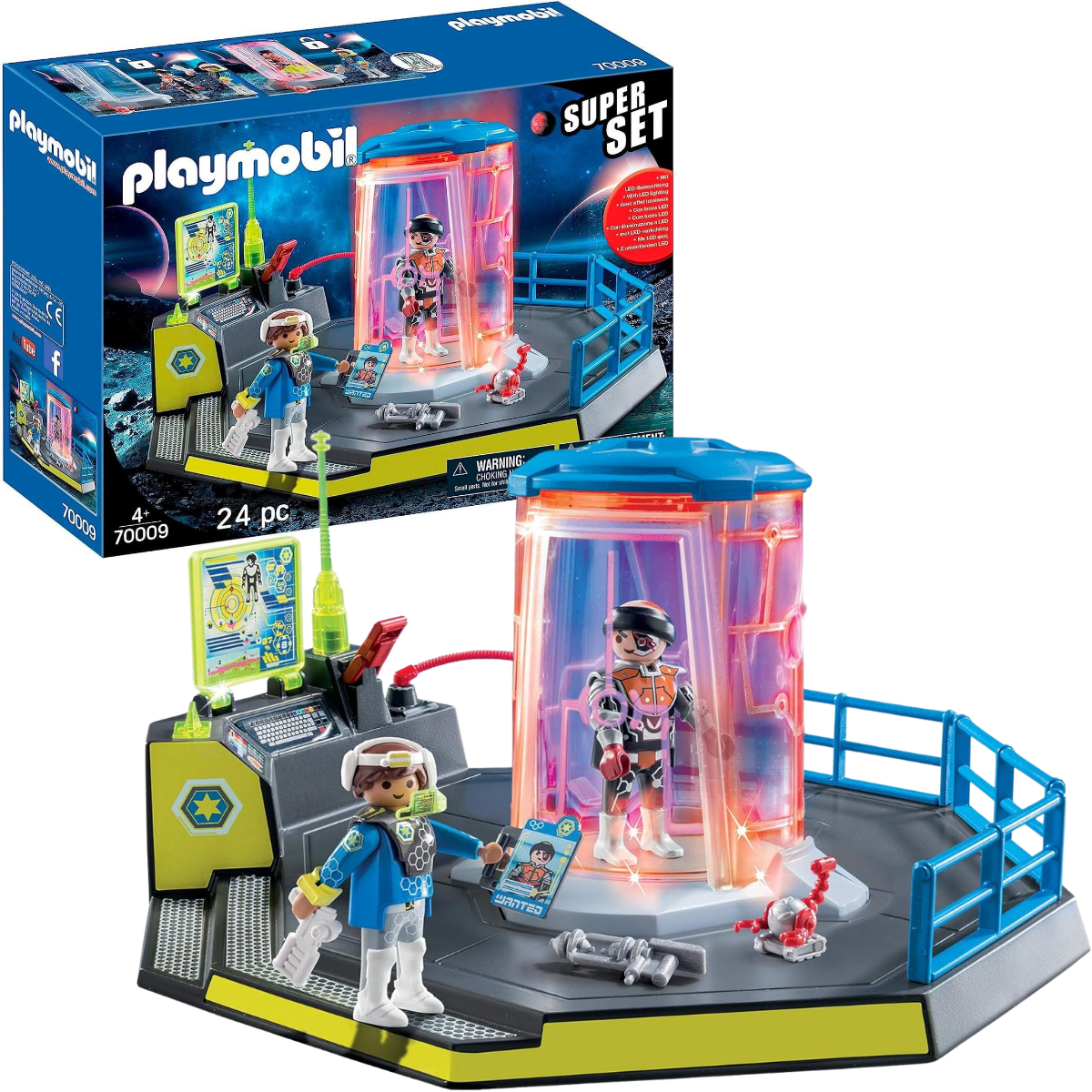 PLAYMOBIL SUPERSET COMANDO ESPACIAL CON CÁRCEL LED Y ACCESORIOS - 1