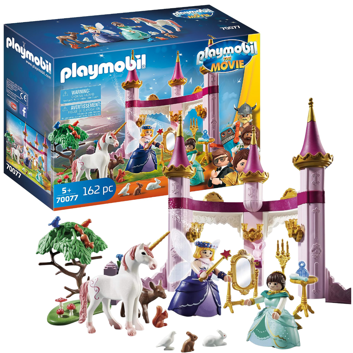 PLAYMOBIL THE MOVIE CASTILLO CON HADA MADRINA Y ACCESORIOS - 1