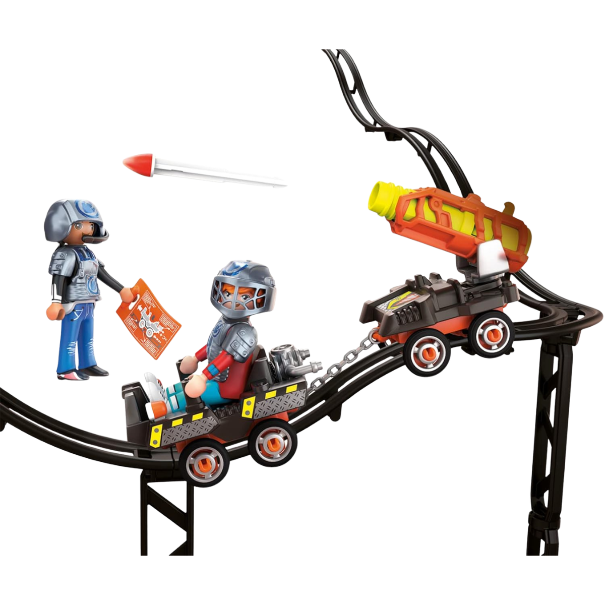 PLAYMOBIL DINO RISE CARRO DE COHETES CON CAÑÓN Y FIGURAS - 5