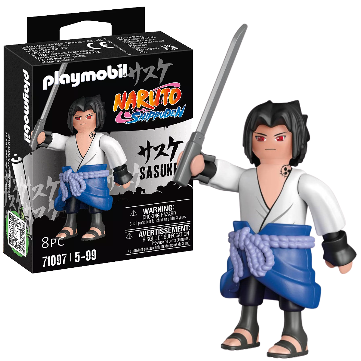 PLAYMOBIL FIGURA DE COLECCIÓN NARUTO SASUKE - 1