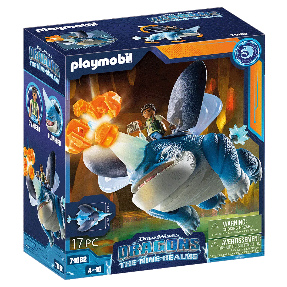 PLAYMOBIL DRAGONS LOS NUEVE REINOS PLOWHORN Y D’ANGELO SET DRAGÓN - 2
